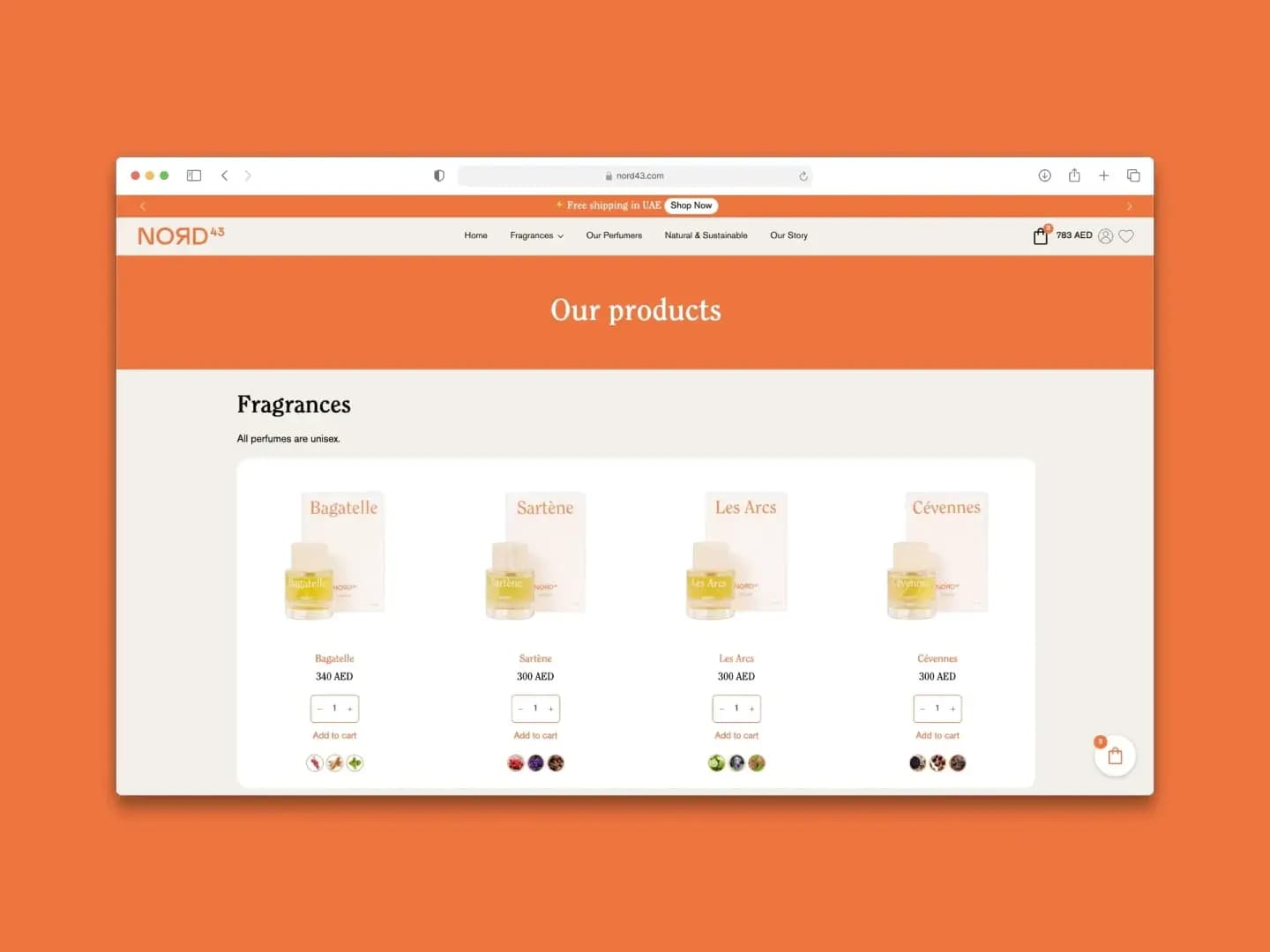 Nord43 Perfumes — Fragrance E-commerce Store