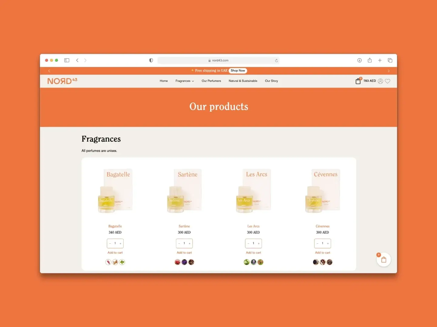 Nord43 Perfumes — Fragrance E-commerce Store